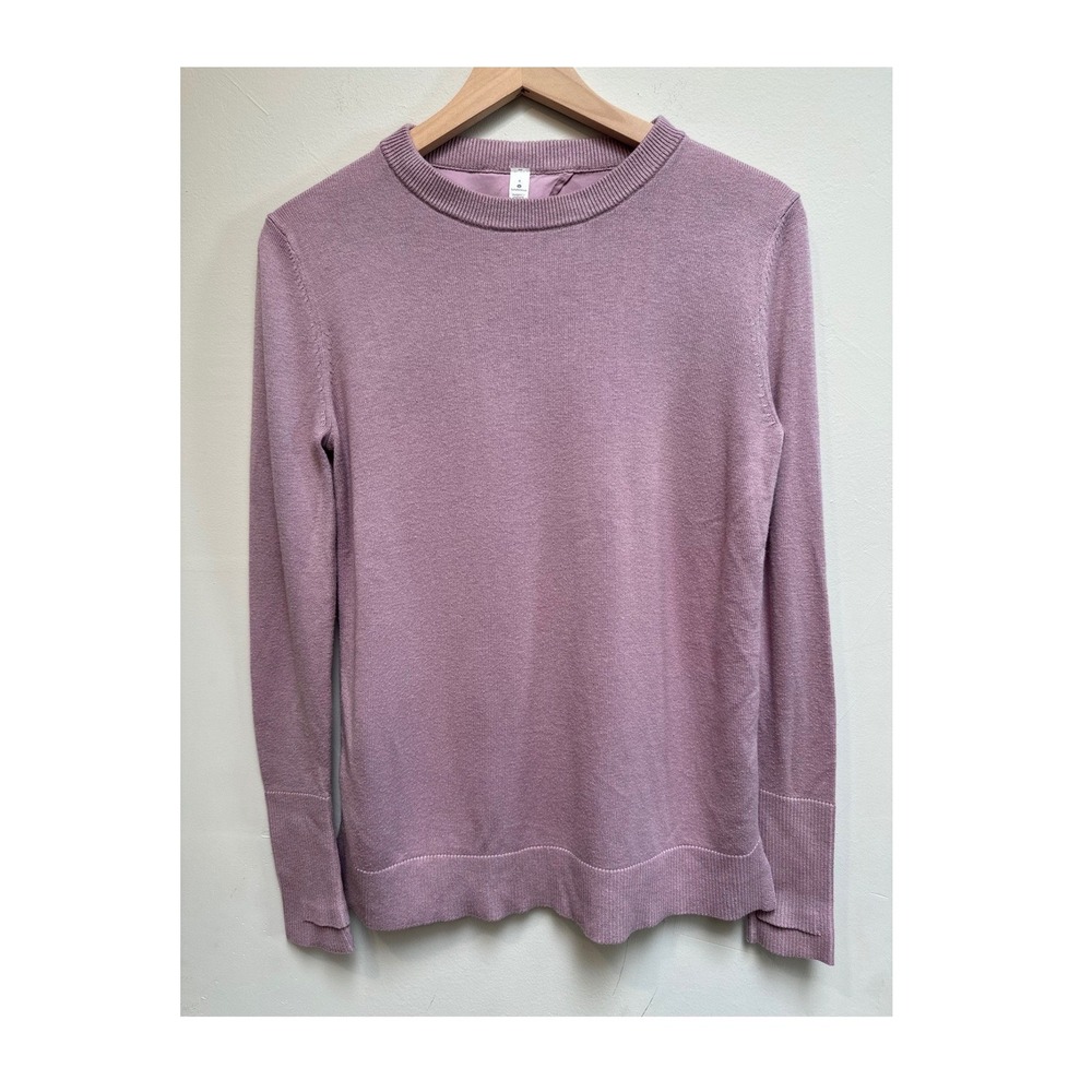 Lululemon Still at Ease Pullover Sweater Mauve Purple Lilac Cashmere Blend
